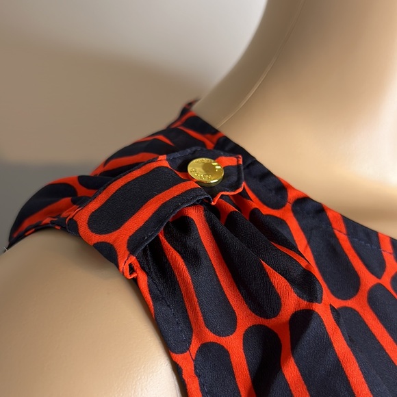 MICHAEL KORS PRINTED button up TANKtop size 2 - Picture 3 of 10